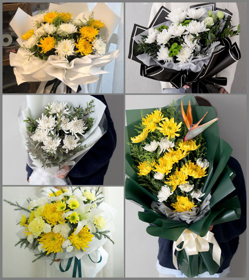 广东肇庆市怀集县冷坑镇上爱村白事花束代送